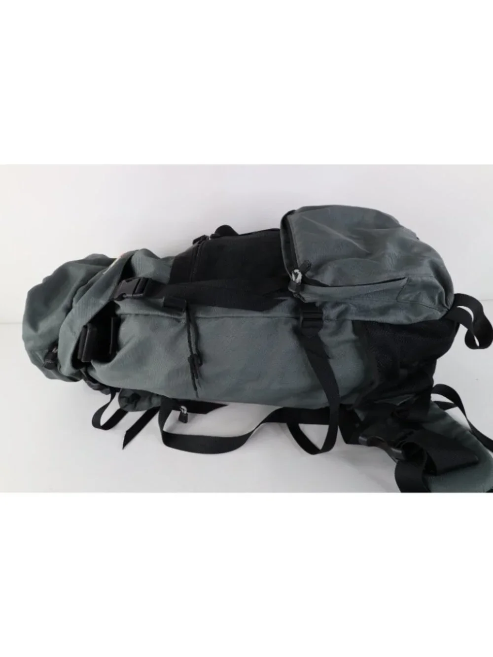 Vintage 90s Coleman Mountain Hiking Trekking Backpack Book Bag Pack Gray